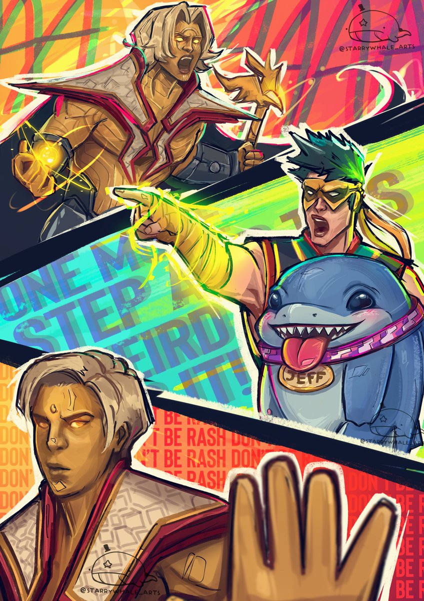 STARRY_WHALE's tweet photo. When the enemy IRON FIST has your duo support
#MarvelRivals  #MarvelRivalsfanart  #JeffTheLandShark #adamwarlock  #IronFist https://t.co/Xnc5vK54CP