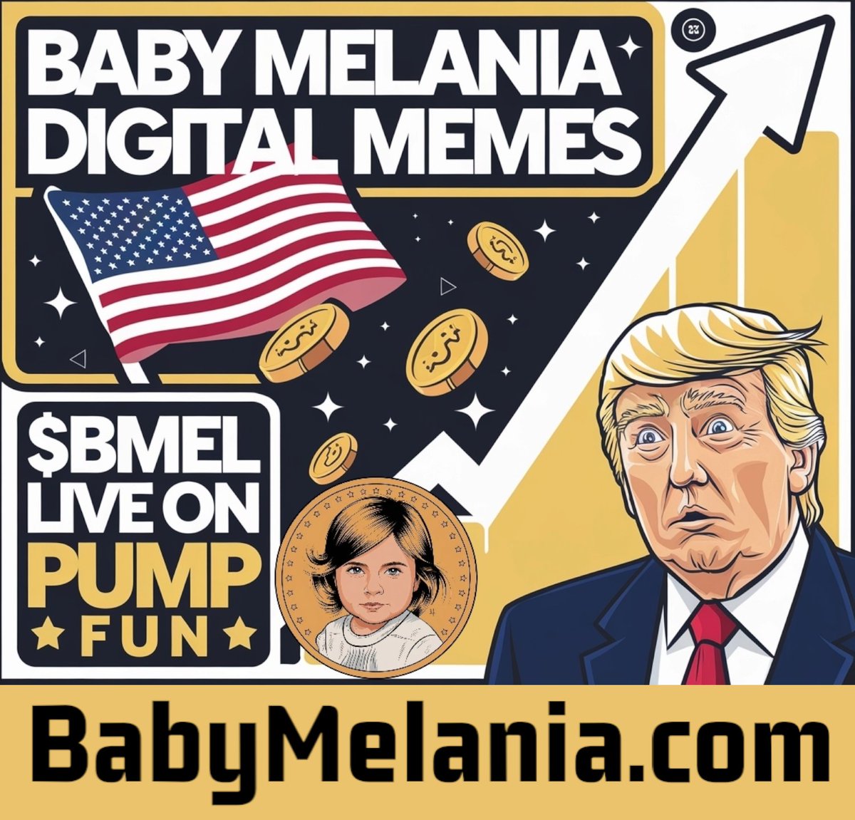 FatWife_LOL's tweet photo. @cryptojack Baby Melania (BMEL) on Solana
Launched yesterday.

🌐:  https://t.co/S3UJ53zAj2 https://t.co/KLeZQ8GX0I