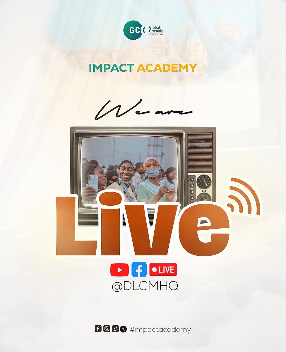 dclmakure's tweet photo. We are live now for the #impactacademy

Join us through the following channels:
Facebook: https://t.co/4r68QoiDk5
Youtube: https://t.co/LHutdglqLC

#GCKinAkure #gckwithkumuyi2025 #impact #professional #DLconversations https://t.co/FCvx9m3fZJ