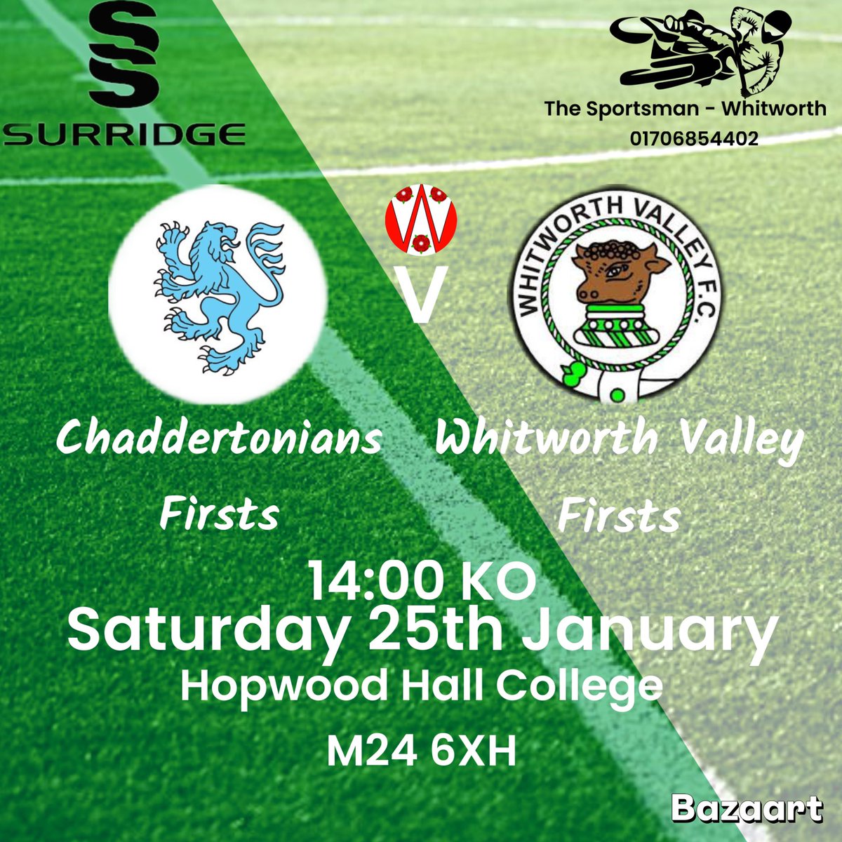 The first are in action for the first time this year and they face <a href="/chaddertonians/">Chaddertonians AFC</a> in league action. 

Good luck lads UTV 🟢⚪️⚽️