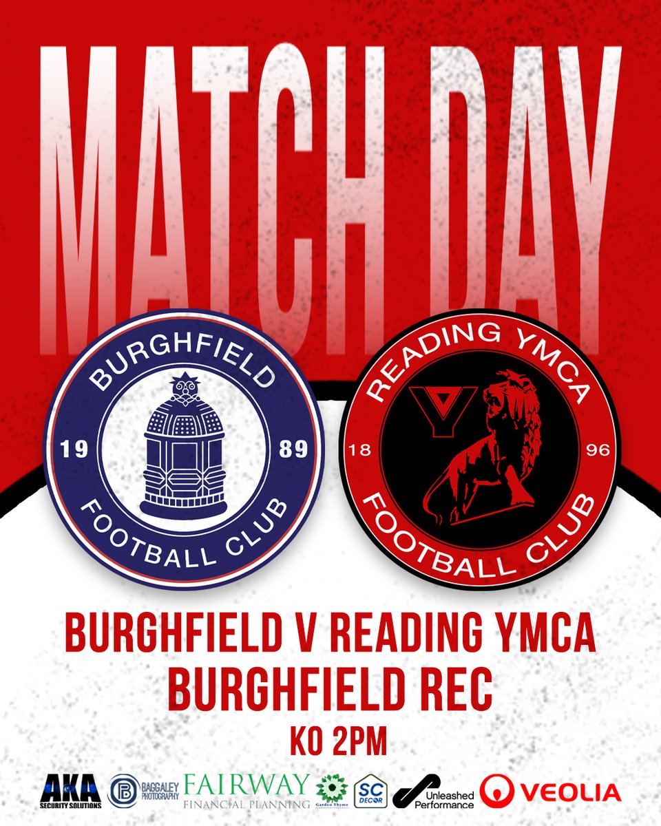 ⚽️𝐌𝐀𝐓𝐂𝐇 𝐃𝐀𝐘⚽️

🆚Burghfield
🏟️Burghfield Recreation Ground
🕑KO 2pm

readingymcafc.com

🤝<a href="/Stuartcripps4/">Stuart Cripps 💙</a> | <a href="/fairway_fp/">Fairway FP</a> | <a href="/Baggaley_Photo/">Baggaley Photography</a> | <a href="/SecurityAka/">AKA Security Solutions</a> | <a href="/Gardenthymeltd/">Garden Thyme Ltd</a> | <a href="/UP_Unleashed/">Unleashed Performance</a> | <a href="/VeoliaUK/">Veolia | UK</a>🤝
