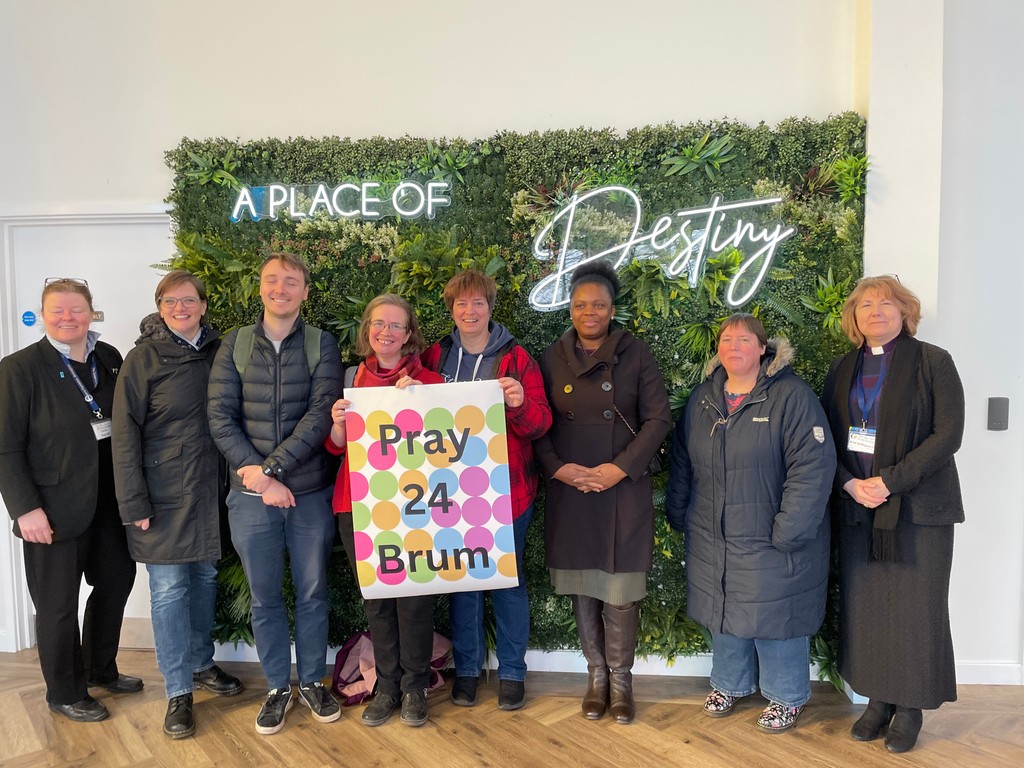 It was great to be at @Trinity@Birmingham this week, for #Pray24Brum. Joining other Christians for 24 hours of prayers, celebrating our unity across different traditions. We led the first hour of the first day, bringing a mix of readings and extemporary prayers for our city.