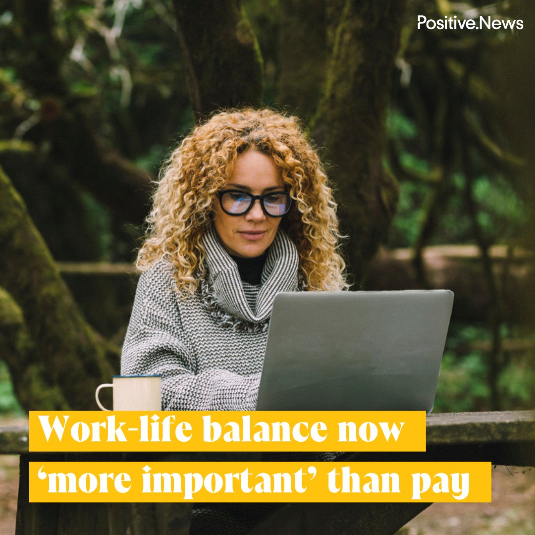 PositiveNewsUK's tweet photo. For the first time, work-life balance has surpassed pay as the leading motivator for employees globally, according to an international workplace study
https://t.co/zoRkuwv2IP https://t.co/MXsCrXsa6f