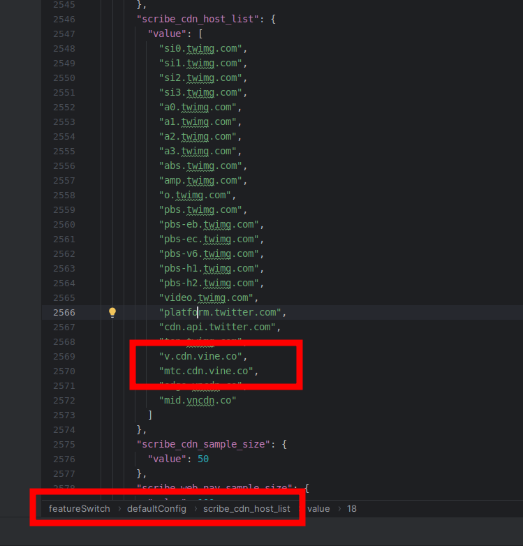 Log in to x.com, then press F12 to open the developer console. Search for vine.co, and you'll find it within an object called window.__INITIAL_STATE__, located under featureSwitch.defaultConfig.scribe_cdn_host_list
#vineonx $vine <a href="/rus/">Rus</a> <a href="/elonmusk/">Elon Musk</a>