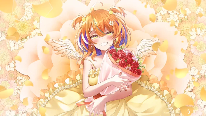 Vtuberうに様()の歌ってみたイラストお仕立て致しました。素敵な歌声ですので是非 