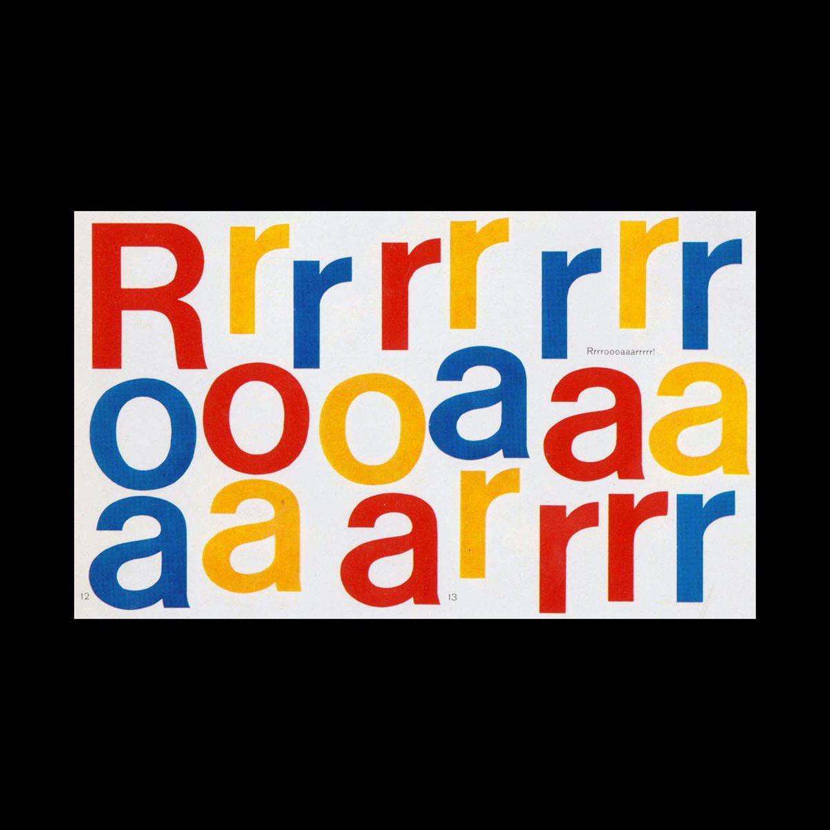 DesignReviewed's tweet image. Inner page of a children&apos;s book designed by Paul Rand. Scanned from Basic Typography - Handbook of Technique and Design, ABC Edition, 1972. designreviewed.com/artefacts/basi… #paulrand #typography #graphicdesign