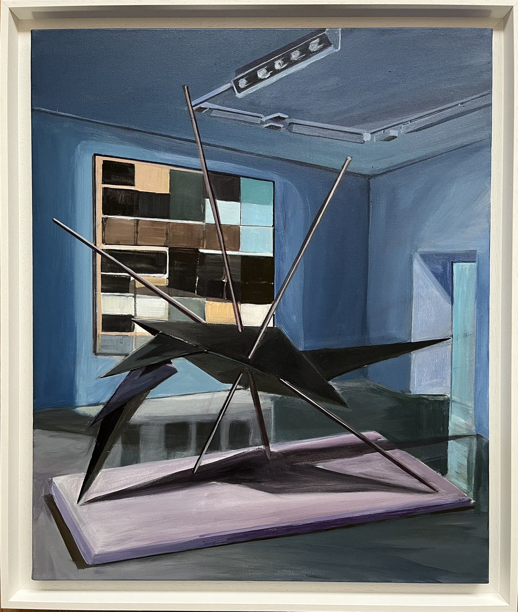 pascalberger691's tweet photo. Peinture, acrylique sur toile de série 2025.
Un point de réalité, « sculpture en acier, peint de la série aérienne transpercée», au musée sprengel de Hanovre. #art #museum #abstractiongeometrique #peinture #sculpture #contemporyartist #contemporaryart #abstracart #abstraction https://t.co/ZLDSye5DQg