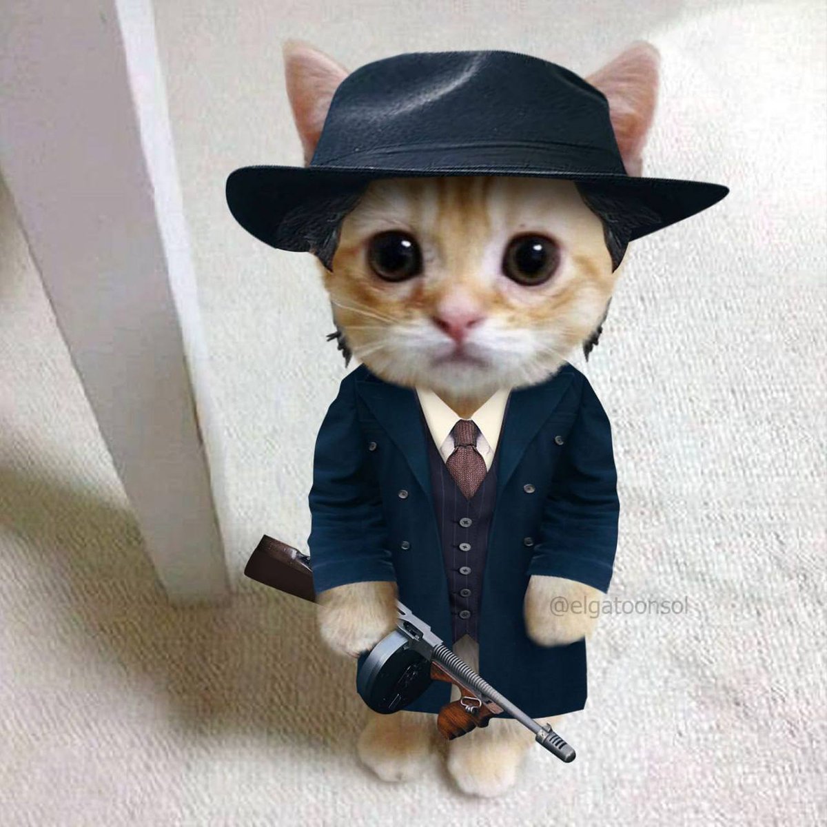 el gato (the standing cat) tweet media