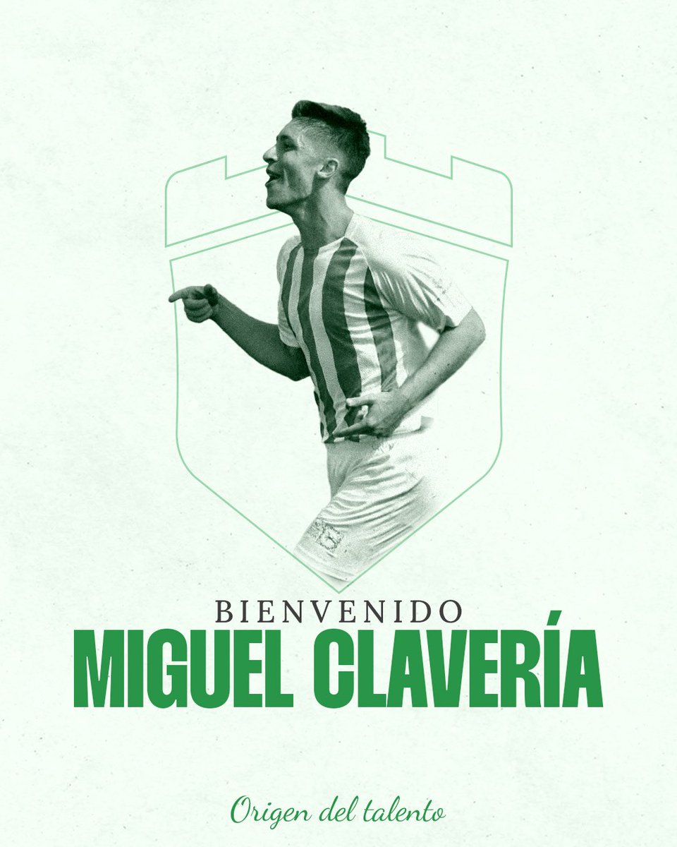 JTorremolinosCF's tweet photo. 🟢 𝗢𝗙𝗜𝗖𝗜𝗔𝗟 | Miguel Clavería refuerza el ataque del Juventud Torremolinos CF

ℹ️ Más información en: https://t.co/AEkzYWk2Ws 

🤝🏻 ¡𝑩𝑰𝑬𝑵𝑽𝑬𝑵𝑰𝑫𝑶! 💚

#OrigenDelTalento https://t.co/fHJ9zKcoJA