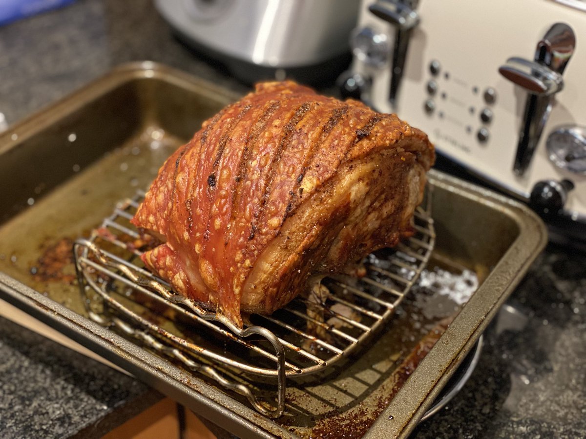 Made a really nice pork leg tonight