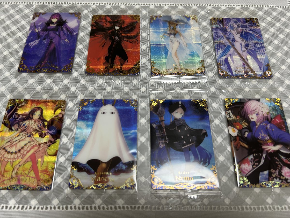 yuto_gds's tweet photo. 【交換】Fate/GrandOrder FGO ツインウエハース 特別弾

譲：画像参照

求：アルジュナ〔オルタ〕

お気軽にお声かけ下さい。
宜しくお願いします。 https://t.co/WashuPIRAq