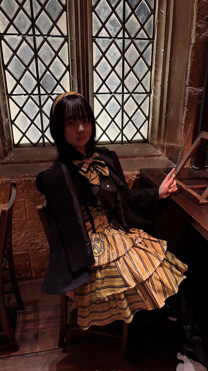 無加工だけど盛れた！ハッフルパフスカートでここに来るの念願叶って嬉しい！💛
 
 #ハリーポッター
 #ATELIERPIERROT