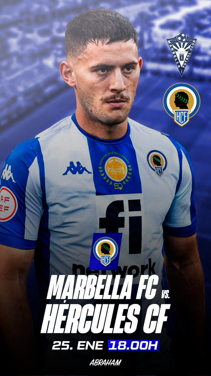 🔛𝗠𝗔𝗧𝗖𝗛𝗗𝗔𝗬⚽️

🎯<a href="/Abrahamdm514/">Abraham Delmoral Rando</a> 🆚 <a href="/marbella_fc/">Marbella FC</a> 
⌚️1️⃣8️⃣:0️⃣0️⃣H 
🏆<a href="/Primera_RFEF/">Primera Federación Versus e-Learning</a> 

#Family𝗔𝗟
