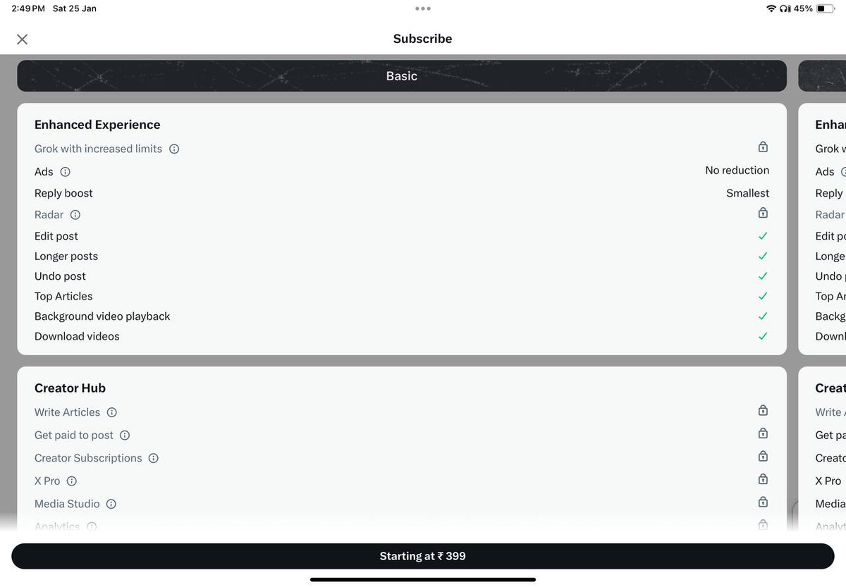 FiscalNova's tweet photo. People on Twitter are discussing how Android vs iOS pricing shows iOS products at a slight premium, but ironically, Twitter is doing the same with its basic plans.
#pricediscrimination https://t.co/3TngVVoVGz