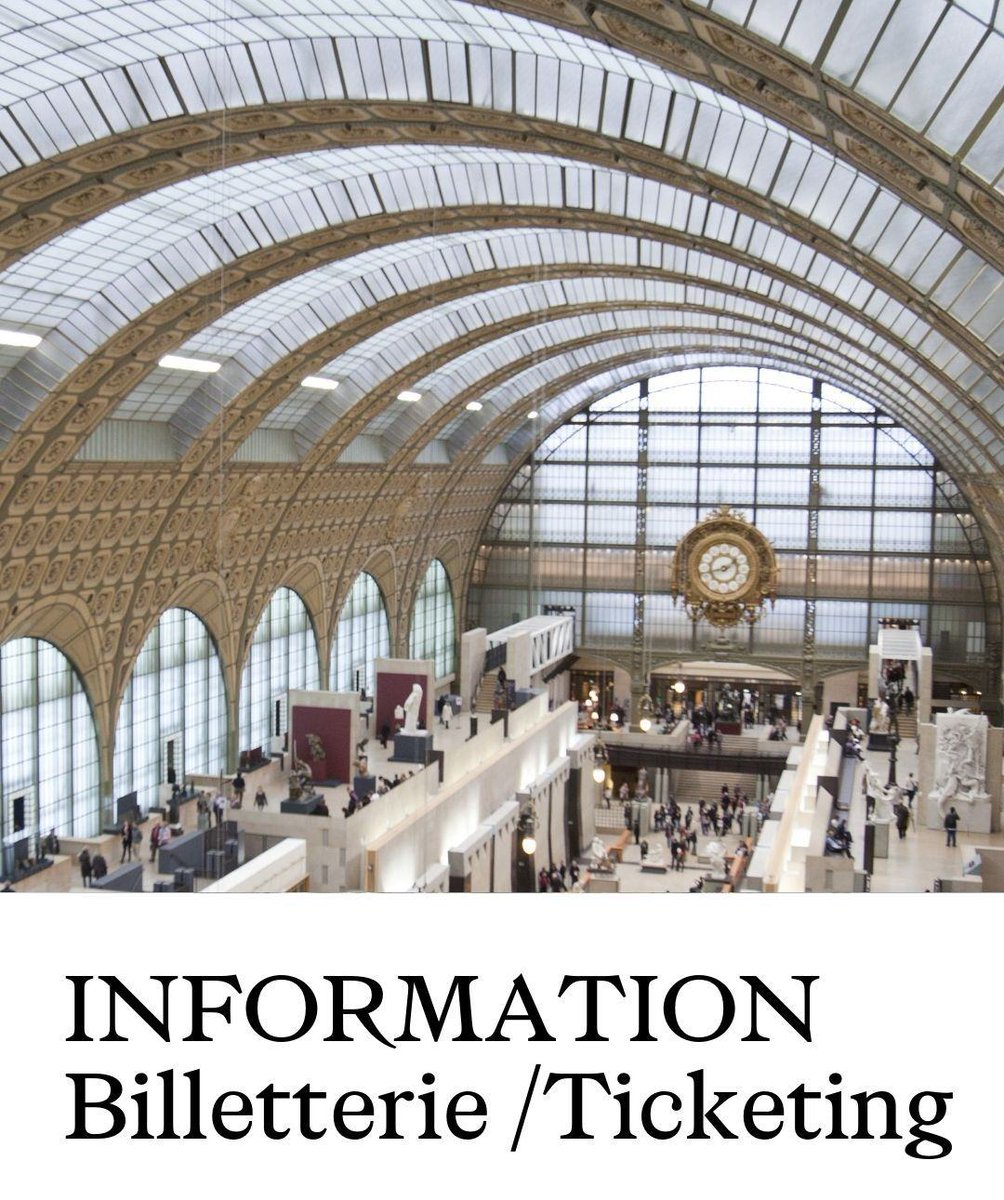 ❗ Les musées d'Orsay et de l'Orangerie sont actuellement victimes d'une fraude aux sites miroirs et à la vente de faux billets en ligne. Nos sites de réservation en ligne sont indisponibles. 

La vente de billets sur place est disponible et les musées normalement ouverts.
🇬🇧 ⬇️