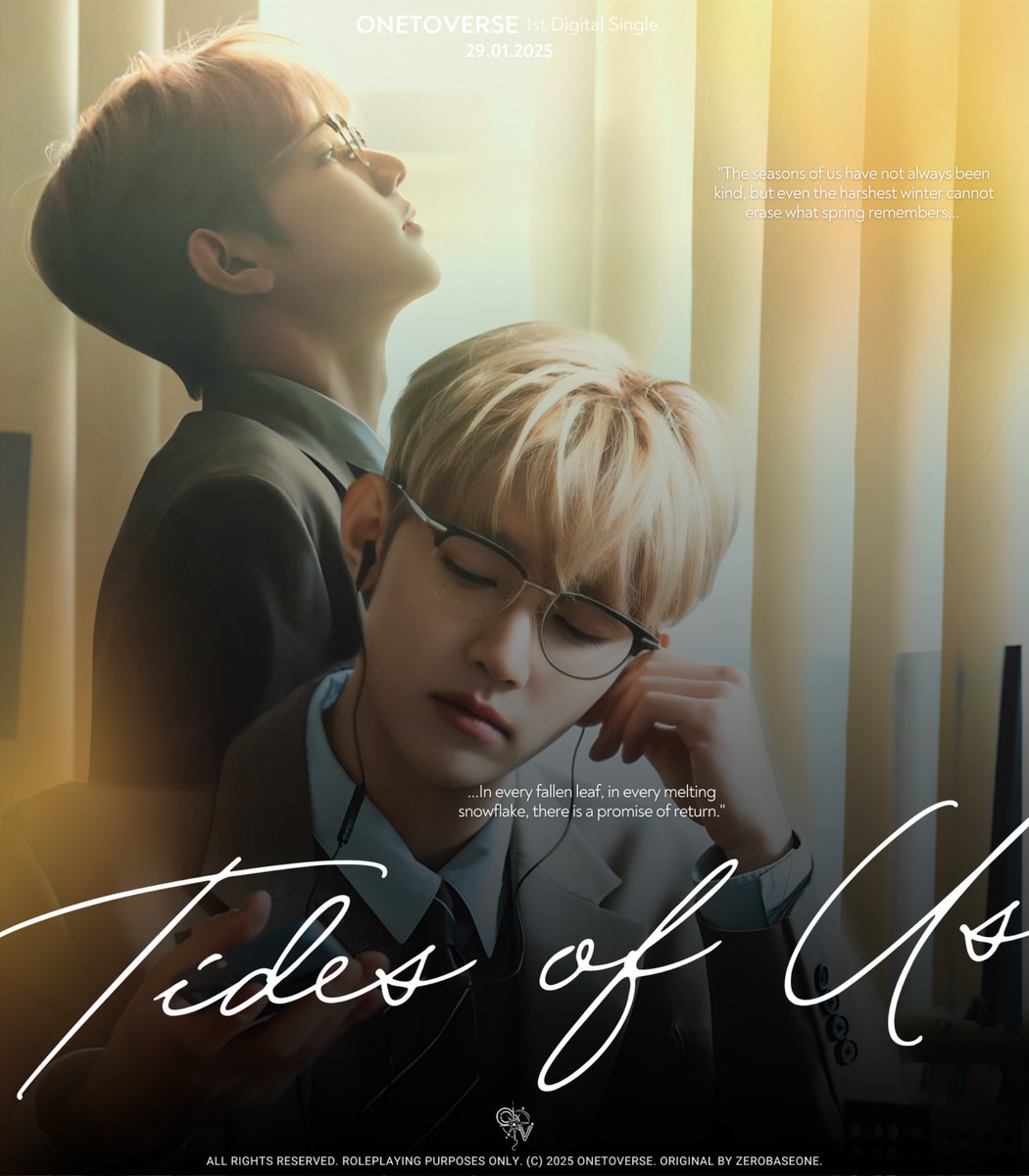ONETOVERSE's tweet photo. ㅤ
𝑷𝐇𝐎𝐓𝐎 𝑪𝐎𝐍𝐂𝐄𝐏𝐓 𝟐
Have a look at the 𝖘𝖙𝖚𝖓𝖓𝖎𝖓𝖌 visuals of #ONETOVERSE's members: #RAY, #DENTA, and #LORIEN.
ONETOVERSE 1st Digital Single:
𝙏ides 𝙤f 𝙐s 🌊
🔔 29.01.2025
ㅤ https://t.co/uhKUiUNJpc