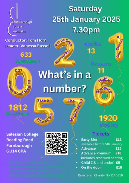 ConcertPelly's tweet photo. TODAY, join us at the Salesian College in Farnborough for a concert full of Classical, Popular, Film and TV music….tickets on the door and on line.
Doors open 6.45 for 7.30
https://t.co/vpm6WXwBcG https://t.co/ZKJquqE6uh