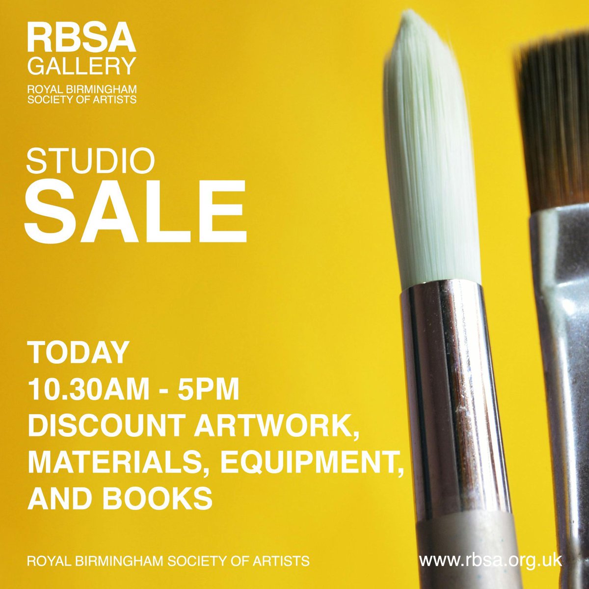 rbsagallery's tweet photo. Studio sale today!
Come and have a rummage!
#studiosale #discounts #artworksale https://t.co/GhK6l8E2zz