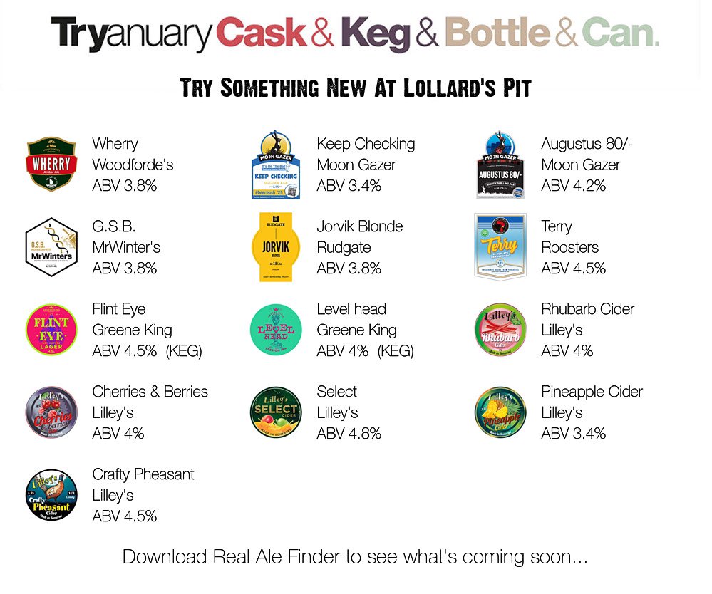 Lollards_Pit's tweet photo. Match Day Line Up !
#BurnsNight
Beer Board: https://t.co/NIqIirzftq
#tryanuary @WoodfordesBeer @moongazerale @wintersbrewery @rudgatebrewery @RoostersBrewCo @greeneking @lilleyscider
#RealAleFinder #cityofale @NorwichPubs
@Itsontheball #KeepChecking #Charity https://t.co/DF8FTdM2If
