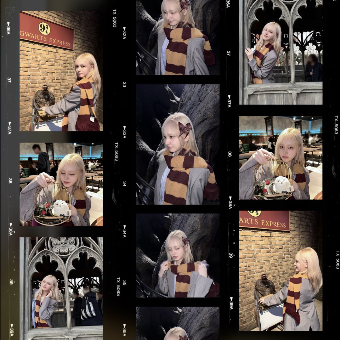 mkimliz's tweet photo. A little magic never hurt anyone, right? Wandering through this enchanted world, I’m wrapped in a scarf of house colors and curiosity. ✧ My favorite spell? Smiling through sweet desserts and golden memories. https://t.co/oPHlQsKOqR