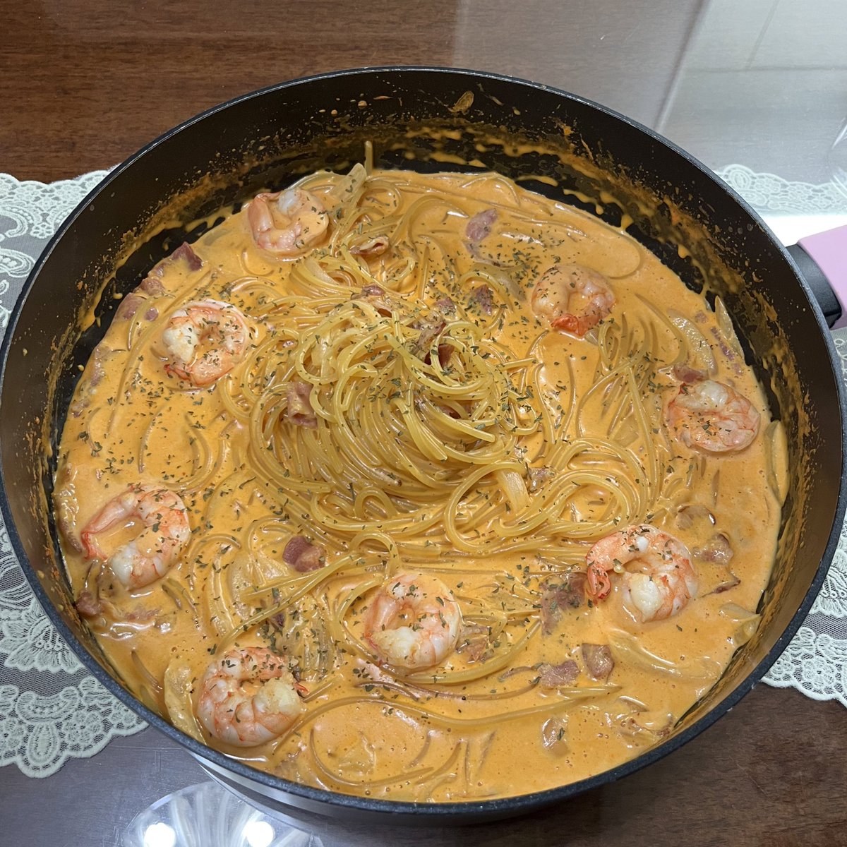 오랜만에 불닭크림파스타🍝🔥