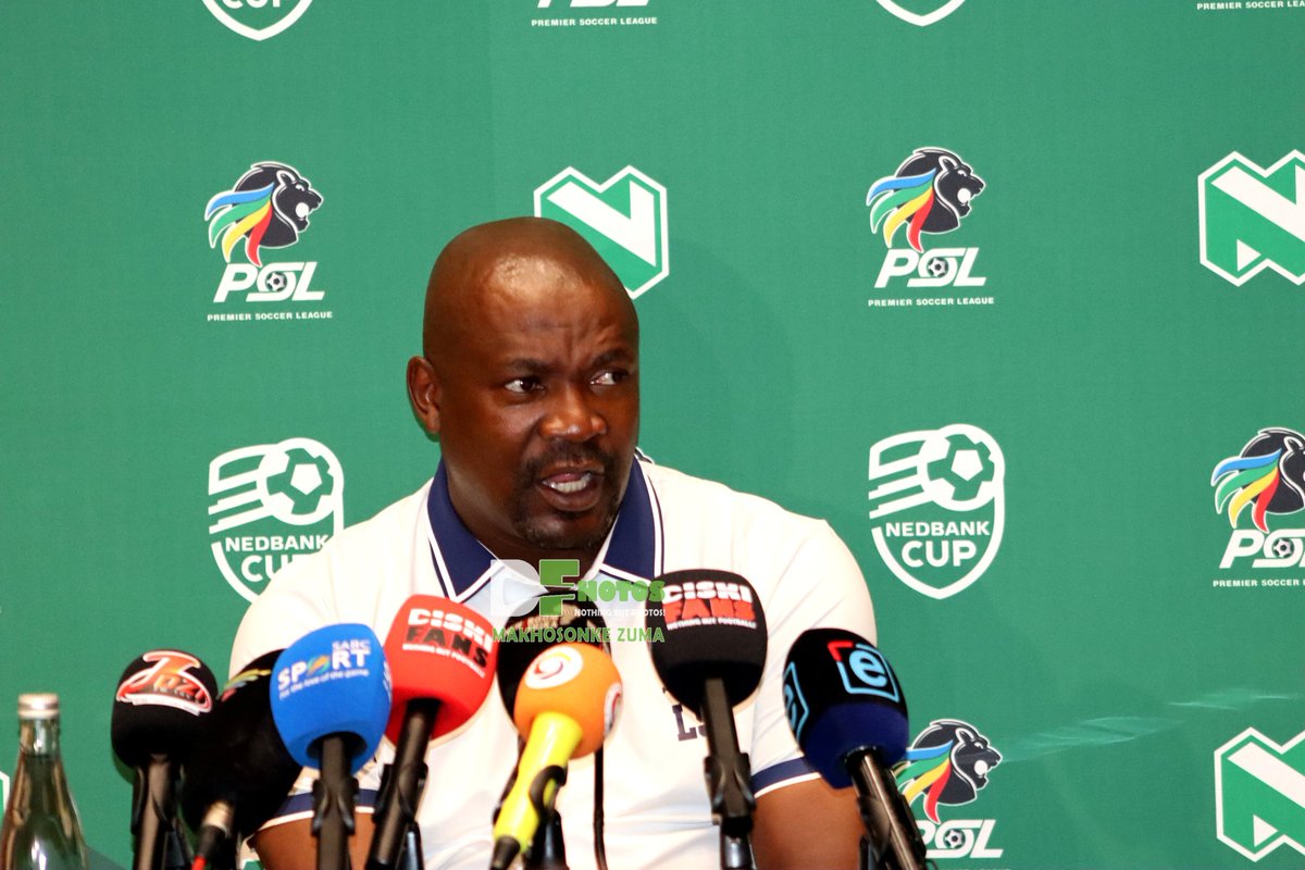 Pre-Match Press Conference with Sekhukhune United coach Lehlohonolo Seema ahead of their game against Cape Town City at Old Peter Mokaba Stadium on Monday, 27 January 2025. #DiskiFhotos #NedbankCup #SekhukhuneUnited  #LehlohonoloSeema #CapeTownCity #Nedbank #OldPeterMokabaStadium