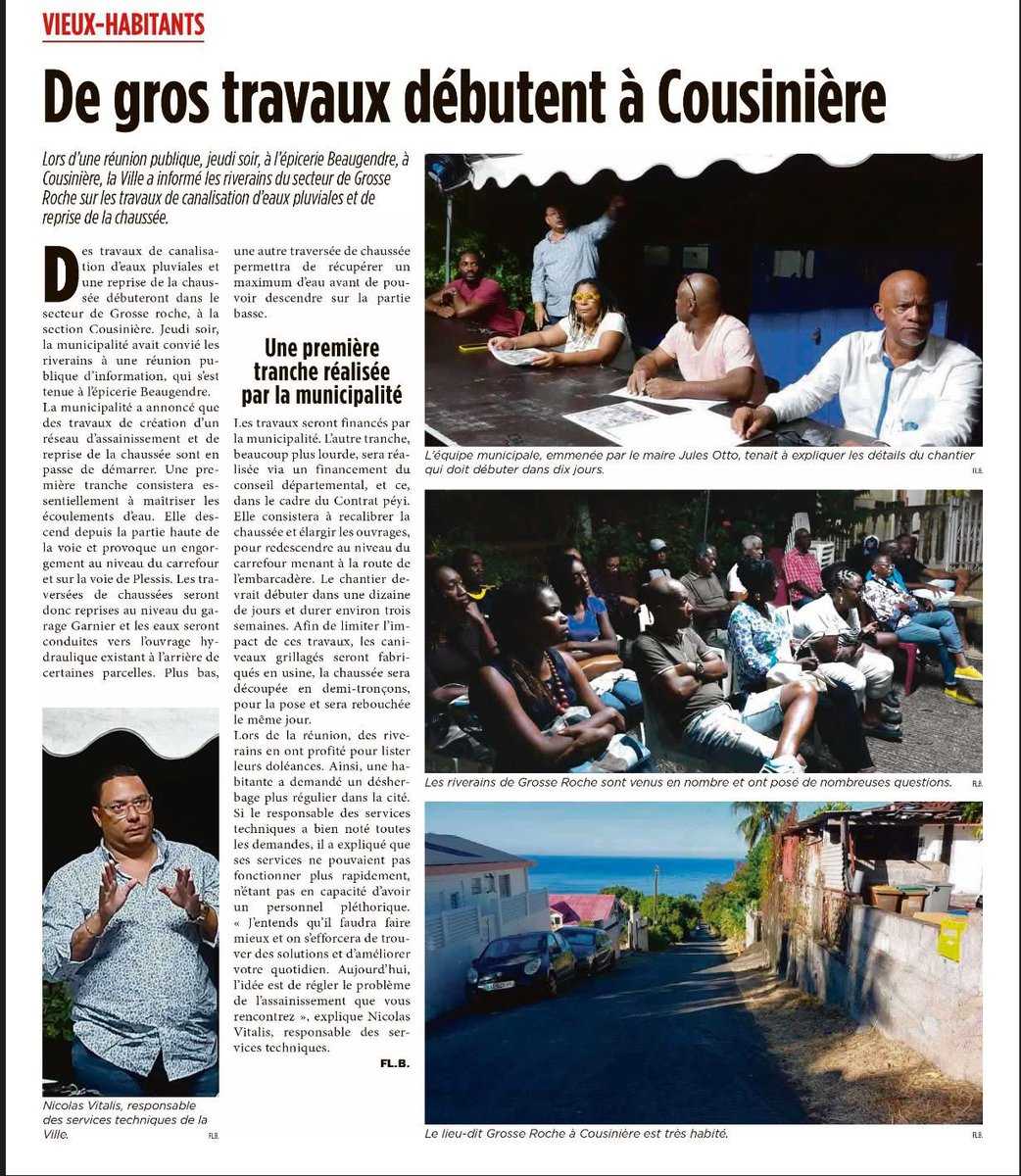 On continue l’amélioration du cadre de vie des quartiers. FAIRE POUR AVANCER