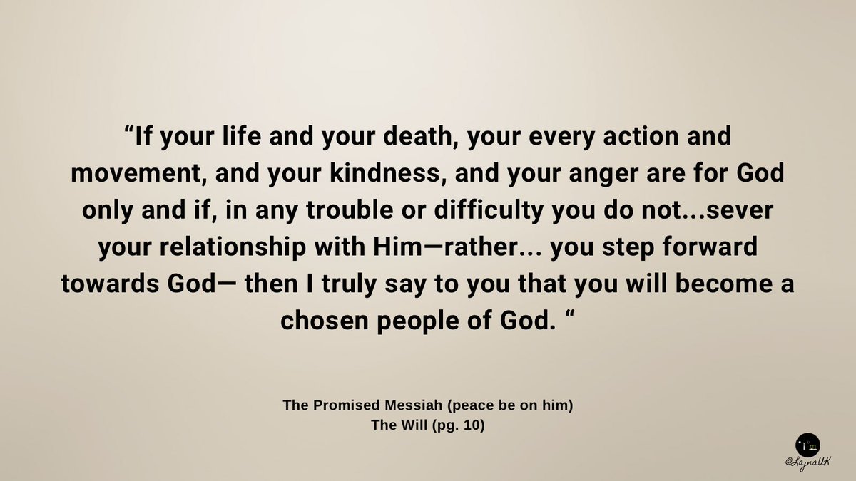 LajnaUK's tweet photo. Guidance of the Promised Messiah (peace be on him) on how to become one of the chosen people of God. https://t.co/P8qy2o0VcO