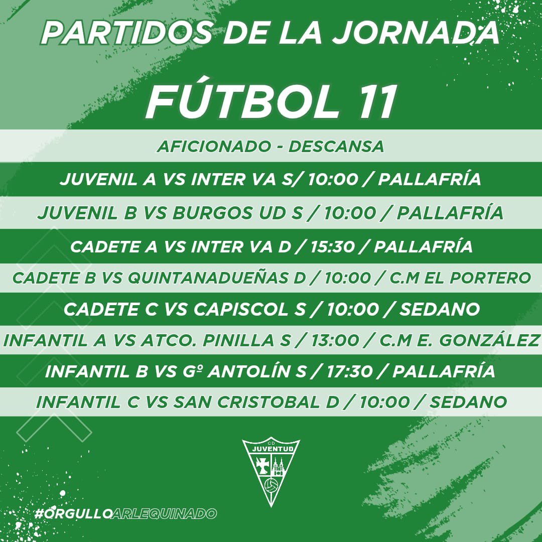 👀 Esta es nuestra 𝑨𝑮𝑬𝑵𝑫𝑨 𝑫𝑬𝑷𝑶𝑹𝑻𝑰𝑽𝑨 para este fin de semana.