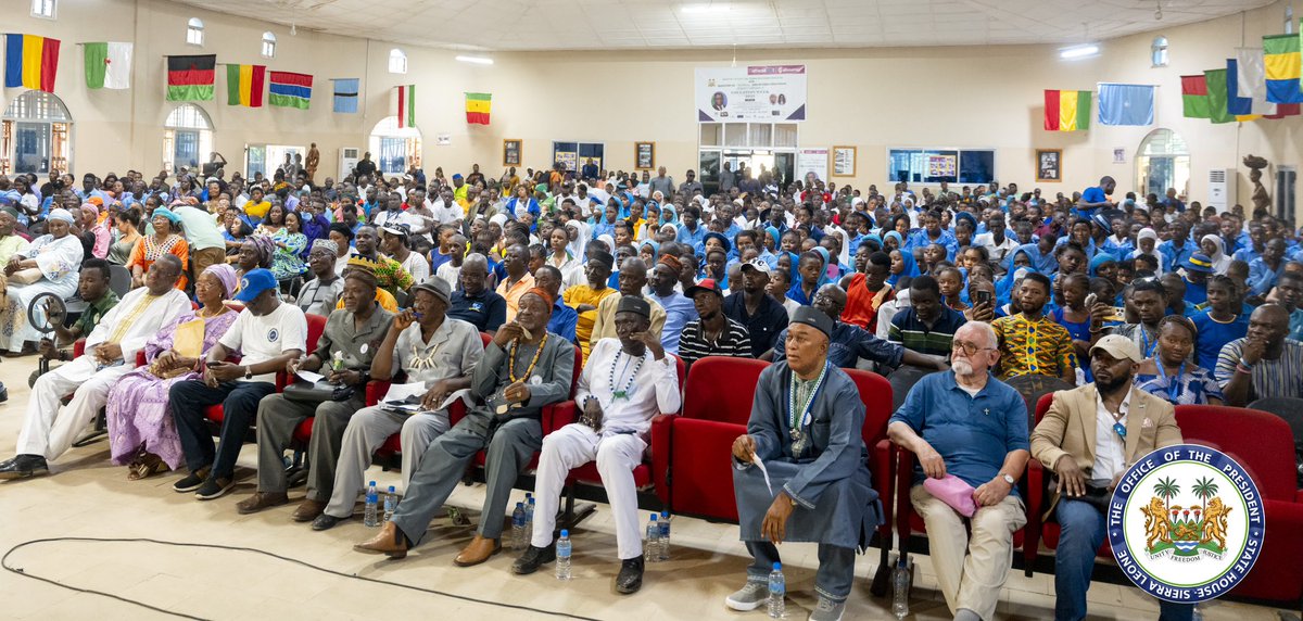 julius_maadabio's tweet photo. We concluded this year's Education Week in Makeni with the theme "Artificial Intelligence and Automation: Preserving Human Agency in a World of Automation."

We have made significant progress in our commitment to educating our children, preparing them to lead and contribute to the fourth industrial revolution and the transformation of our country. Our goal is to restore our status as a knowledge hub for the subregion.

Let us work together to nurture, promote, strengthen, and safeguard education as a means to drive our development forward.