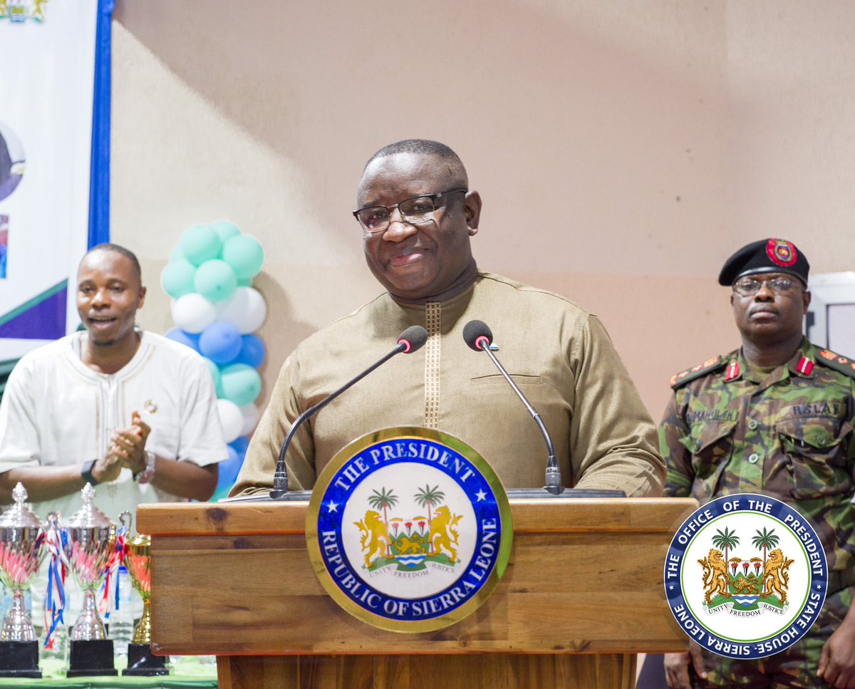 julius_maadabio's tweet photo. We concluded this year's Education Week in Makeni with the theme "Artificial Intelligence and Automation: Preserving Human Agency in a World of Automation."

We have made significant progress in our commitment to educating our children, preparing them to lead and contribute to the fourth industrial revolution and the transformation of our country. Our goal is to restore our status as a knowledge hub for the subregion.

Let us work together to nurture, promote, strengthen, and safeguard education as a means to drive our development forward.