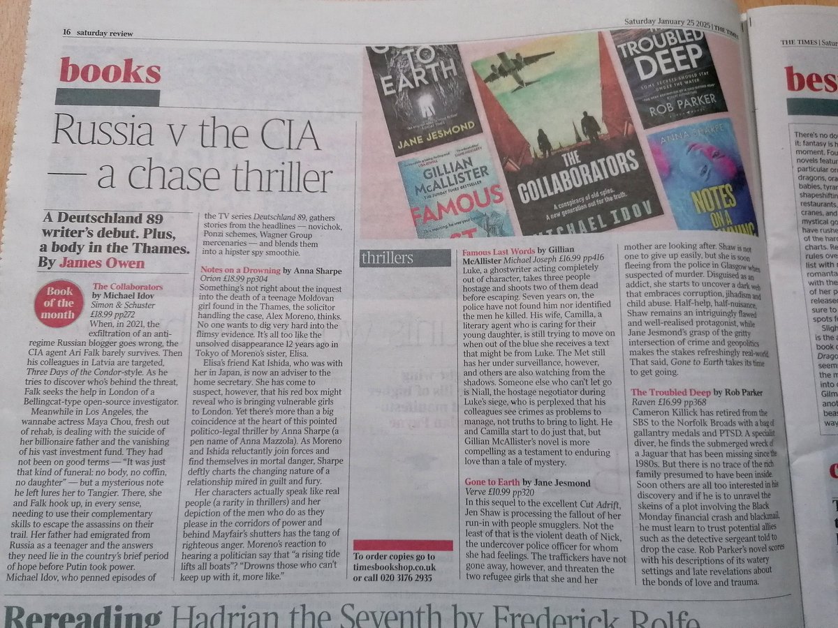 EastHullPete's tweet photo. Congratulations to @AuthorJJesmond and @Anna_Mazz as #GoneToEarth and #NotesOnADrowning are named amongst @thetimes thrillers of the month. I've already reviewed #GoneToEarth https://t.co/k1TQ3Q6VXa and getting a copy of #NotesOnADrowning when Anna comes to @HullNoir in Feb https://t.co/9dFLx3Q6QH