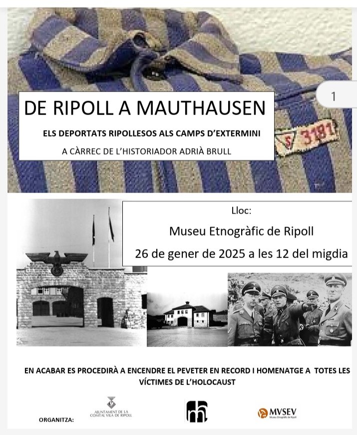 assopalimpsest's tweet photo. Demà a #Ripoll al @MuseuRipoll #MemoriaHistorica #Bricks @adriabrull https://t.co/IzgLdgCBa7