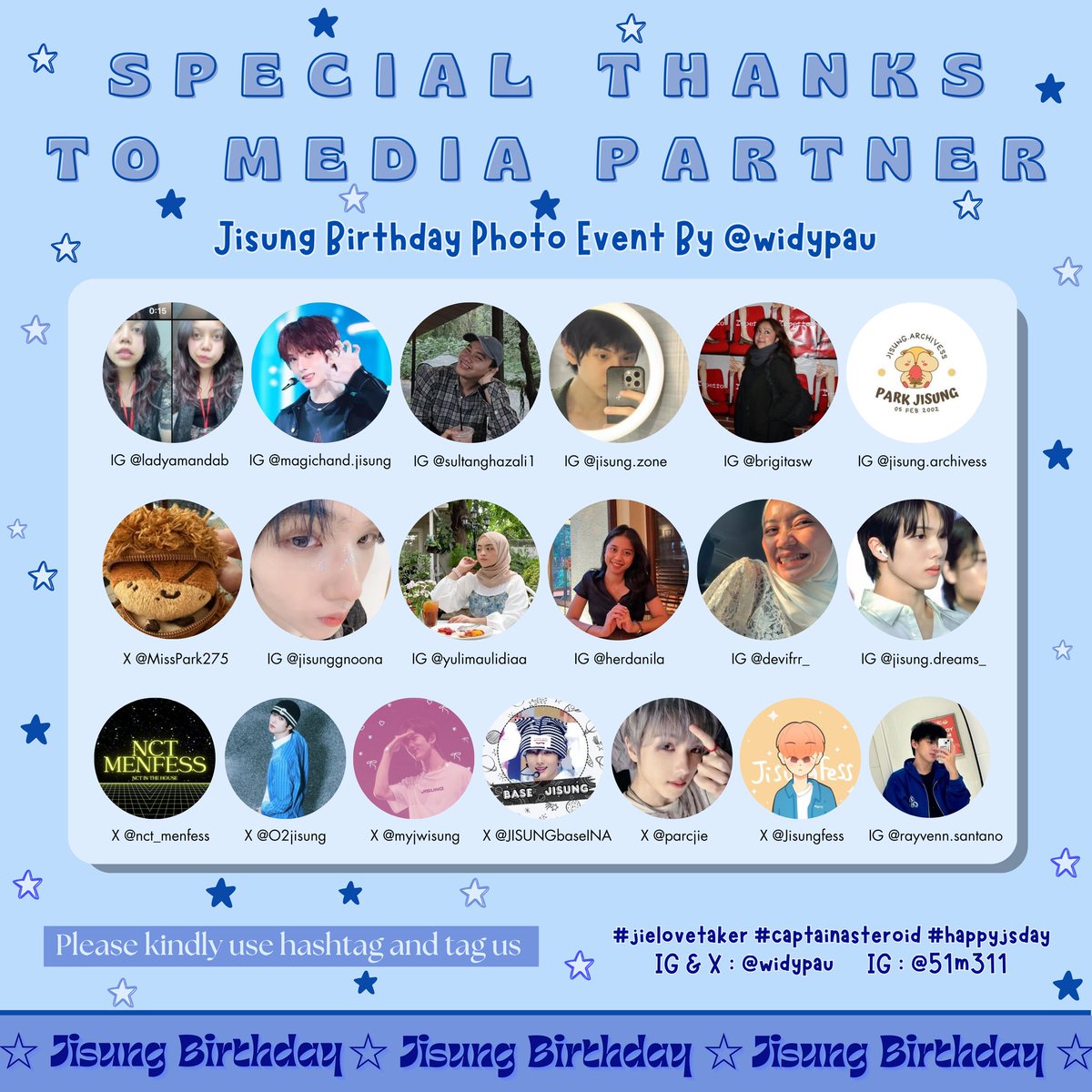 nct_menfess's tweet photo. โงโ แตแต THANKS FOR SUPPORTING โ
หโฎ ๐ญ ๏ฝก
แฏโ
#JIElovetaker #captainasteroids #happyJSday ๐ช https://t.co/An7NjEjVjv