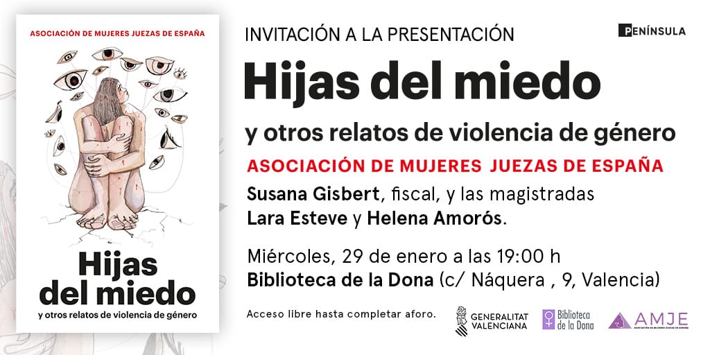 gisb_sus's tweet image. En #Valencia @gva_Bibdeladona el #29F esperamos a todo el mundo cob nuestro #HijasDelMiedo de @mujeresjuezas 
No nos falleis!