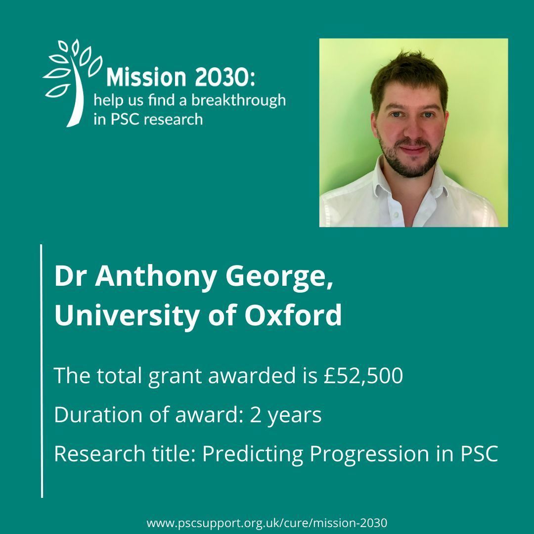 PSCSupportUK's tweet image. Thanks to your generosity, we’ve awarded £52,500 to Dr. Anthony George to study inflammation and damage in PSC. Using advanced tech to analyse liver biopsies, this work could help predict disease progression and tailor care for patients. buff.ly/3PNBQIs #LetsBeatPSC