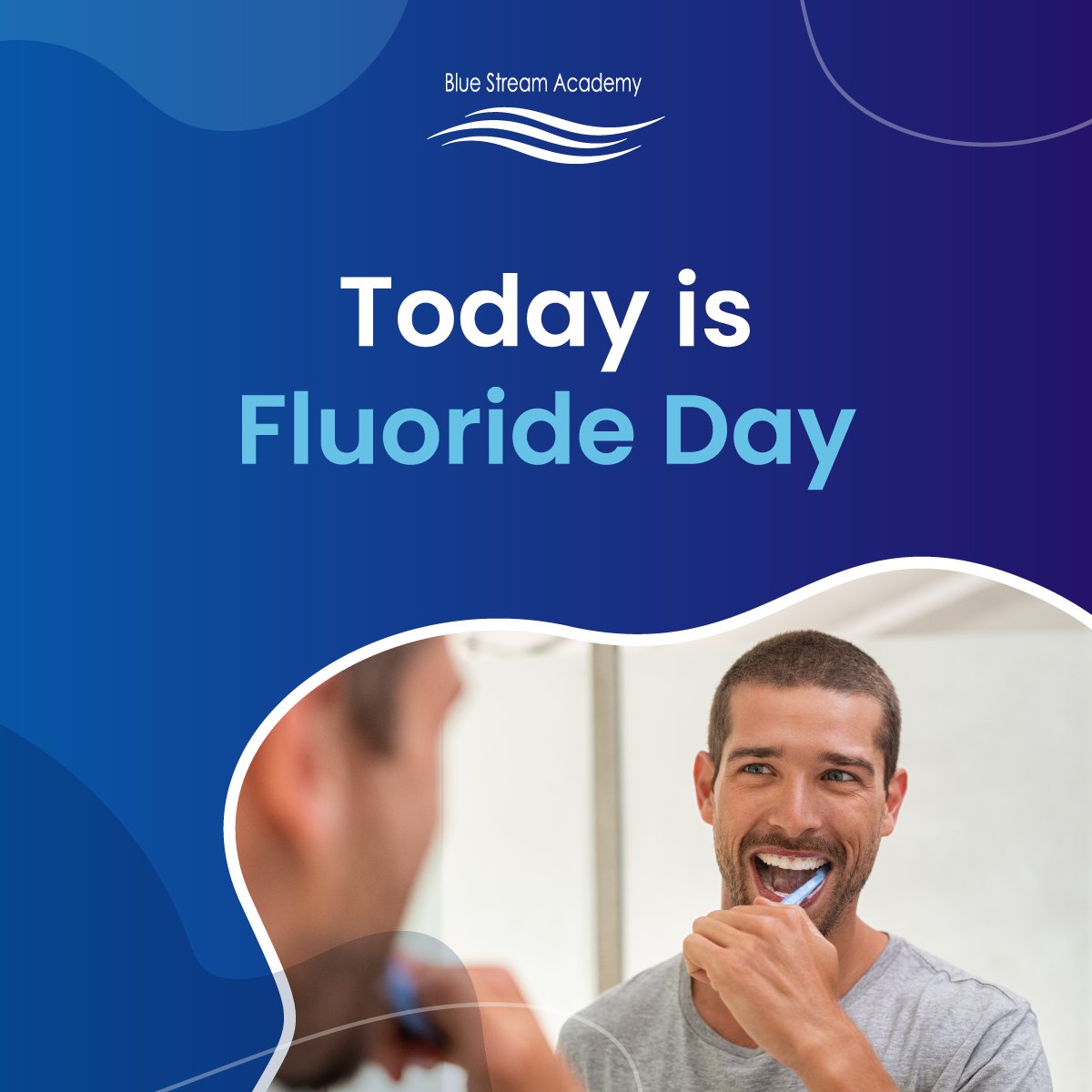 This #FluorideDay we want to highlight the importance of oral health.

Remember to brush twice a day with a fluoride-based toothpaste. This will help strengthen your enamel and increase your teeth's resistance to bacteria.