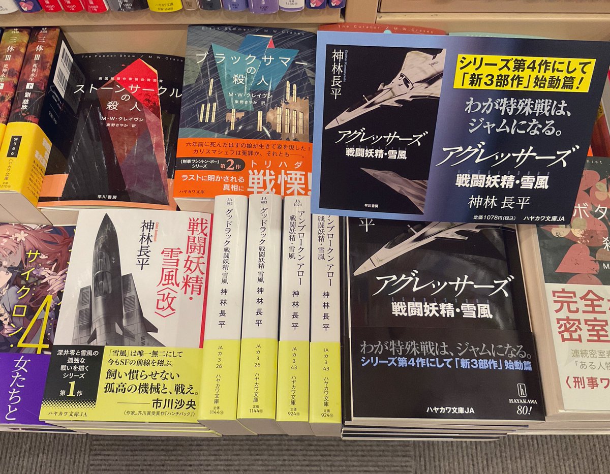 新刊情報】神林長平『アグレッサーズ 戦闘妖精・雪風』(ハヤカワ文庫JA