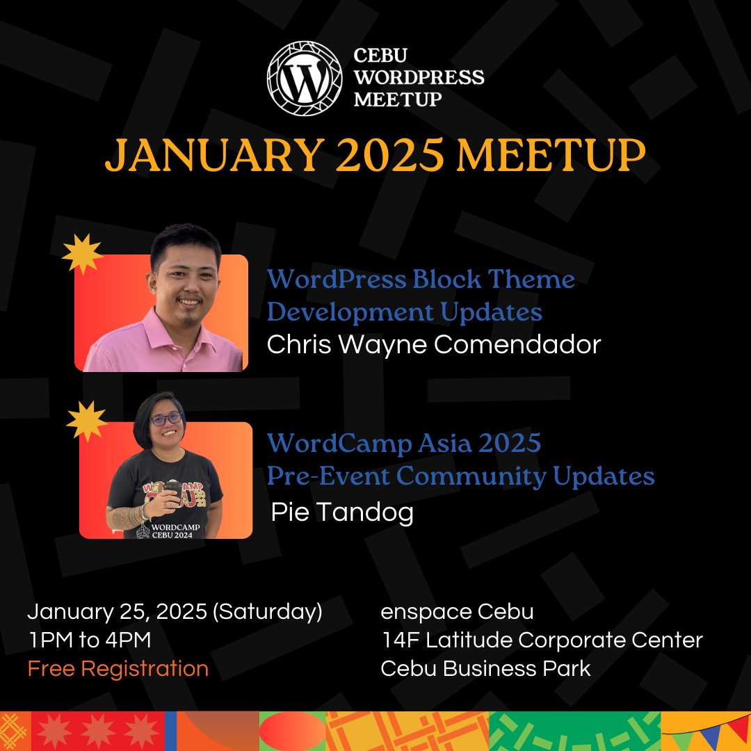 WordPressCebu's tweet photo. Thank you for joining us today, Cebu! #WordPressCebu #WordPressWeekend https://t.co/PnrohgmByX