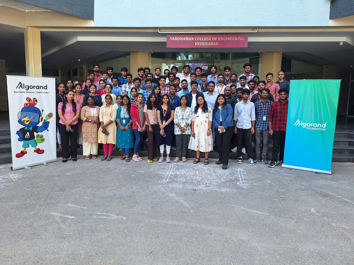 ReddyDipen's tweet photo. Wrapped up an incredible Algorand bootcamp! 🚀 Learned blockchain fundamentals like consensus mechanisms &amp; smart contracts, and built simple DApps—a calculator &amp; a voting app. Excited for more hands-on blockchain adventures!

@Algo_Bharat @algodevs @AlgoFoundation #AlgoCampHyd https://t.co/5XLHxFl9we