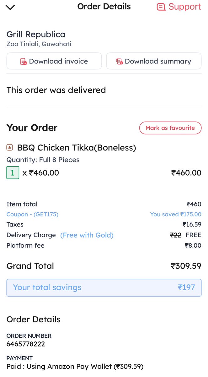 StormColler's tweet photo. “@zomato is inflating prices and then faking discounts to make it seem like a deal! 🚨 What costs ₹310 at the stall ends up as ₹460+. This is unfair and misleading. 🛑 #Zomato #FoodDeliveryScam #Fraud #Cheating” https://t.co/LD6pEEWxNo