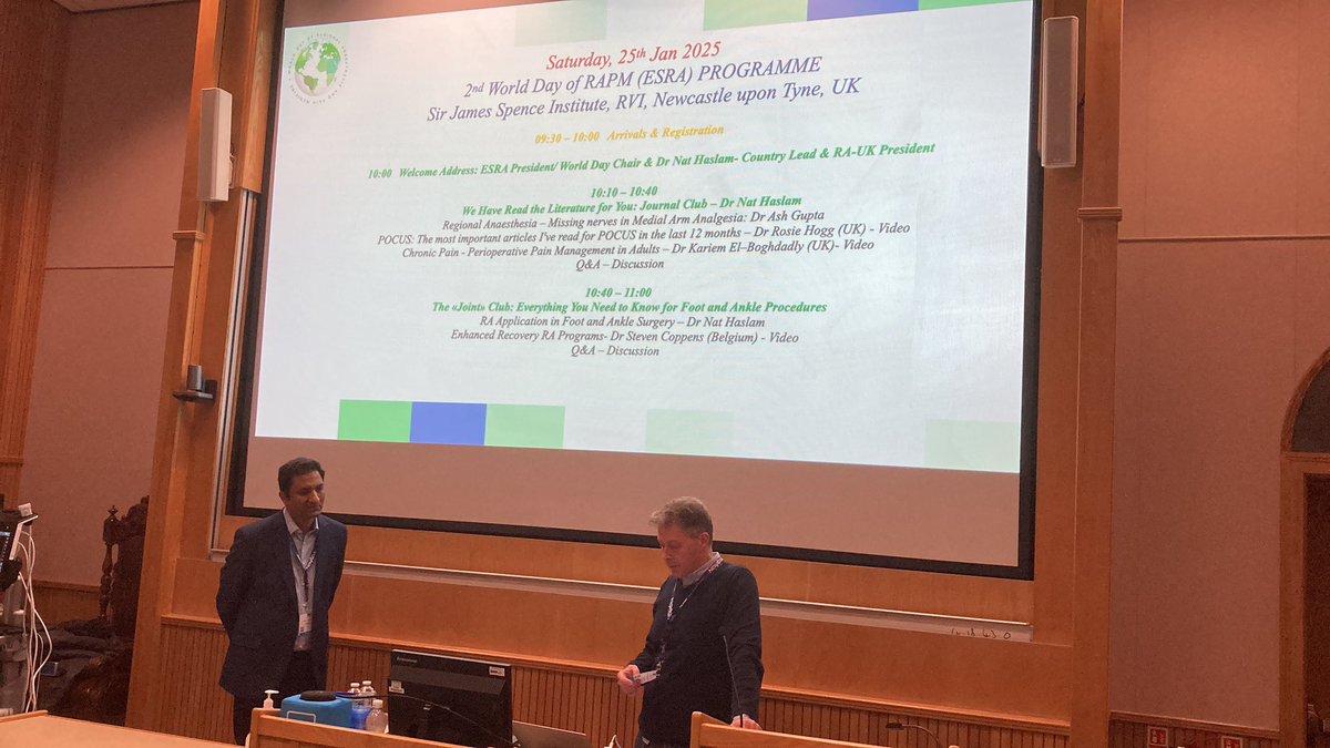 Ashwani Gupta (@ashwani_doc) on Twitter photo <a href="/nathaslam/">Nat Haslam</a> kicking off the opening at Newcastle <a href="/paindrkoneti/">kiran koneti</a> <a href="/RegionalAnaesUK/">RA-UK</a> <a href="/ESRA_Society/">ESRA | European Society of Regional Anaesthesia</a>
#WDRAPM2025 <a href="/nathaslam/">Nat Haslam</a> kicking off the opening at Newcastle <a href="/paindrkoneti/">kiran koneti</a> <a href="/RegionalAnaesUK/">RA-UK</a> <a href="/ESRA_Society/">ESRA | European Society of Regional Anaesthesia</a>
#WDRAPM2025
