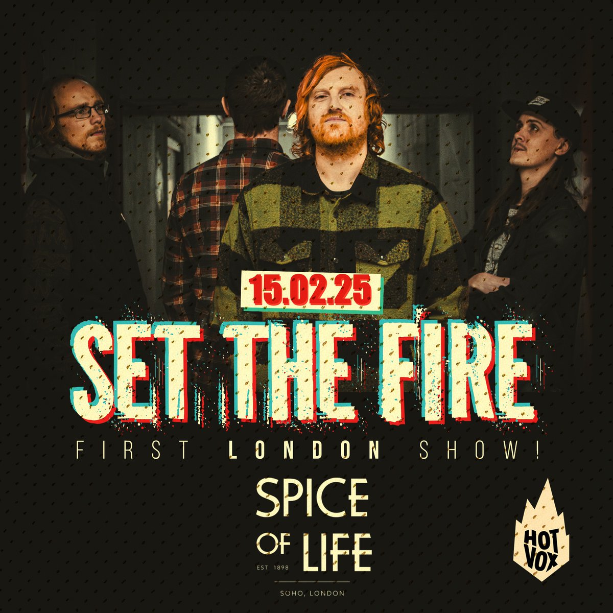 SetTheFireUK's tweet image. 🎡 London! 🎡

Thrilled to announce our first show in our nations capital!

Join us Saturday 15th February at The Spice of Life  in Soho.

Tickets: bit.ly/4hq7bg0

#london #londonmusicscene #indierock #Londonmusic #Londongigs