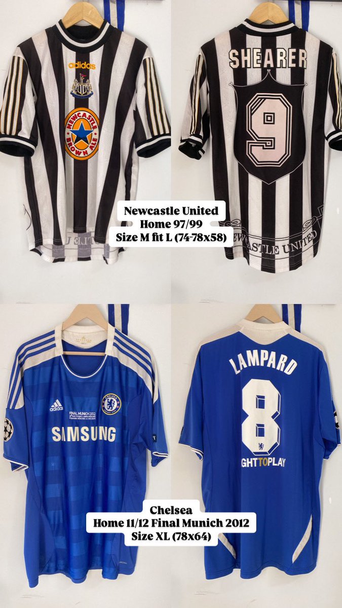 arisyairi's tweet photo. @Jerseyforum 
WTS Jersey
1. Hotspurs LS 99/00 XL 3200 nego
2. PSG 98/99 XL 2500 nego
3. MU 99/00 XL 2500 nego
4. Newcastle 98/99 M fit L 2700 nego
5. Chelsea Final Munich XL 2000 nego

terimakasih admin
minat bisa dm https://t.co/CSVEm2pBp1