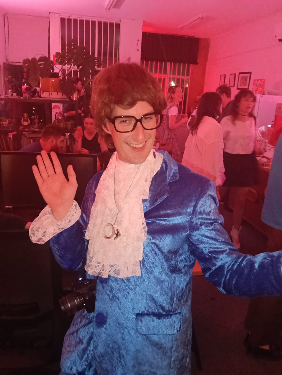 Pov you hire an Austin Powers impersonator for your coworking space’s bday