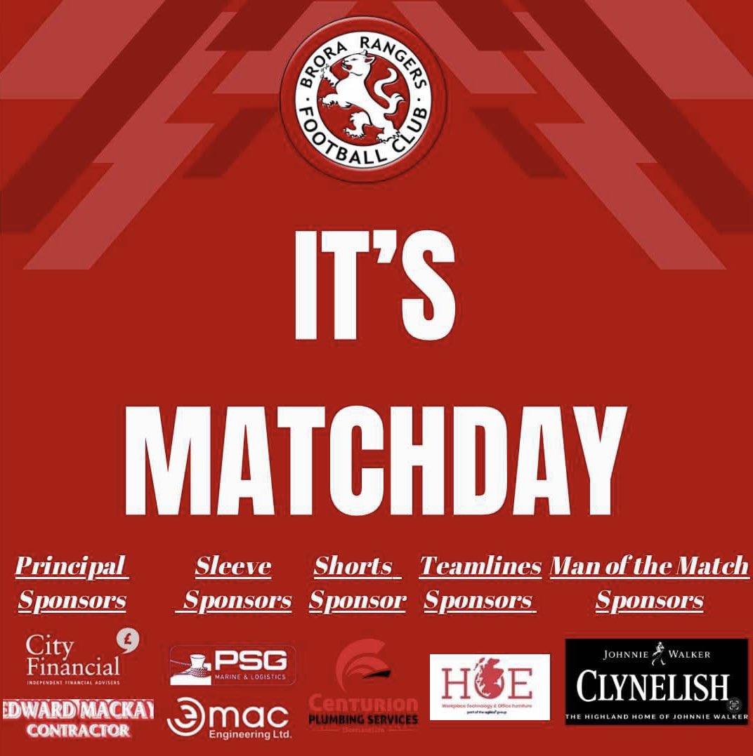 It’s Matchday 

📍 Dudgeon Park 
⏰ 3PM 
🆚 Fraserburgh FC  
📅 Saturday 25th January 2025
🏆 Breedon Highland League