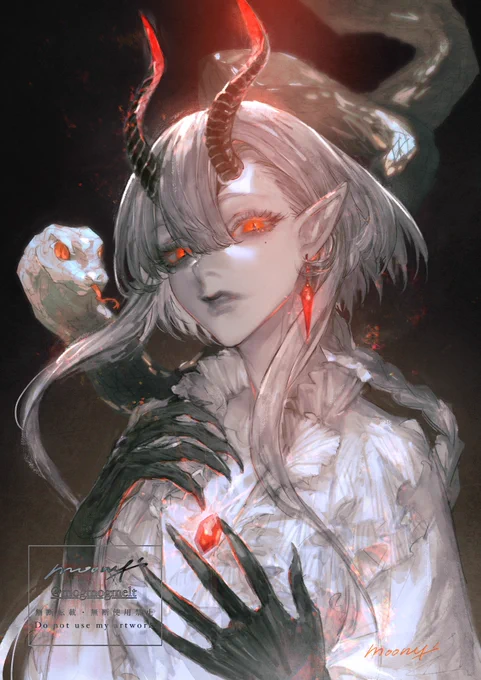 【純白の悪魔】#oc #一次創作#IYN企画に参加します 