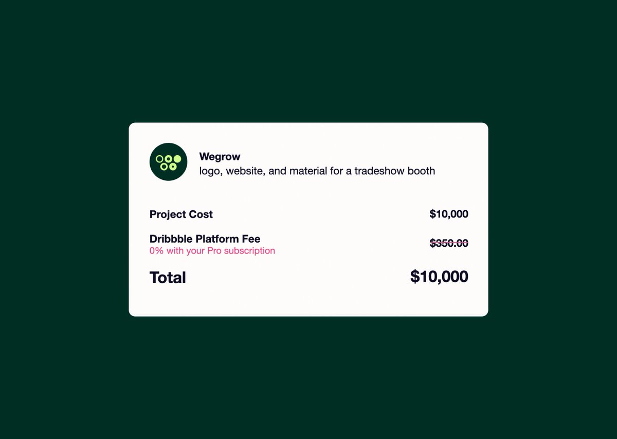 Just finished a project on <a href="/dribbble/">Dribbble</a> 🤑