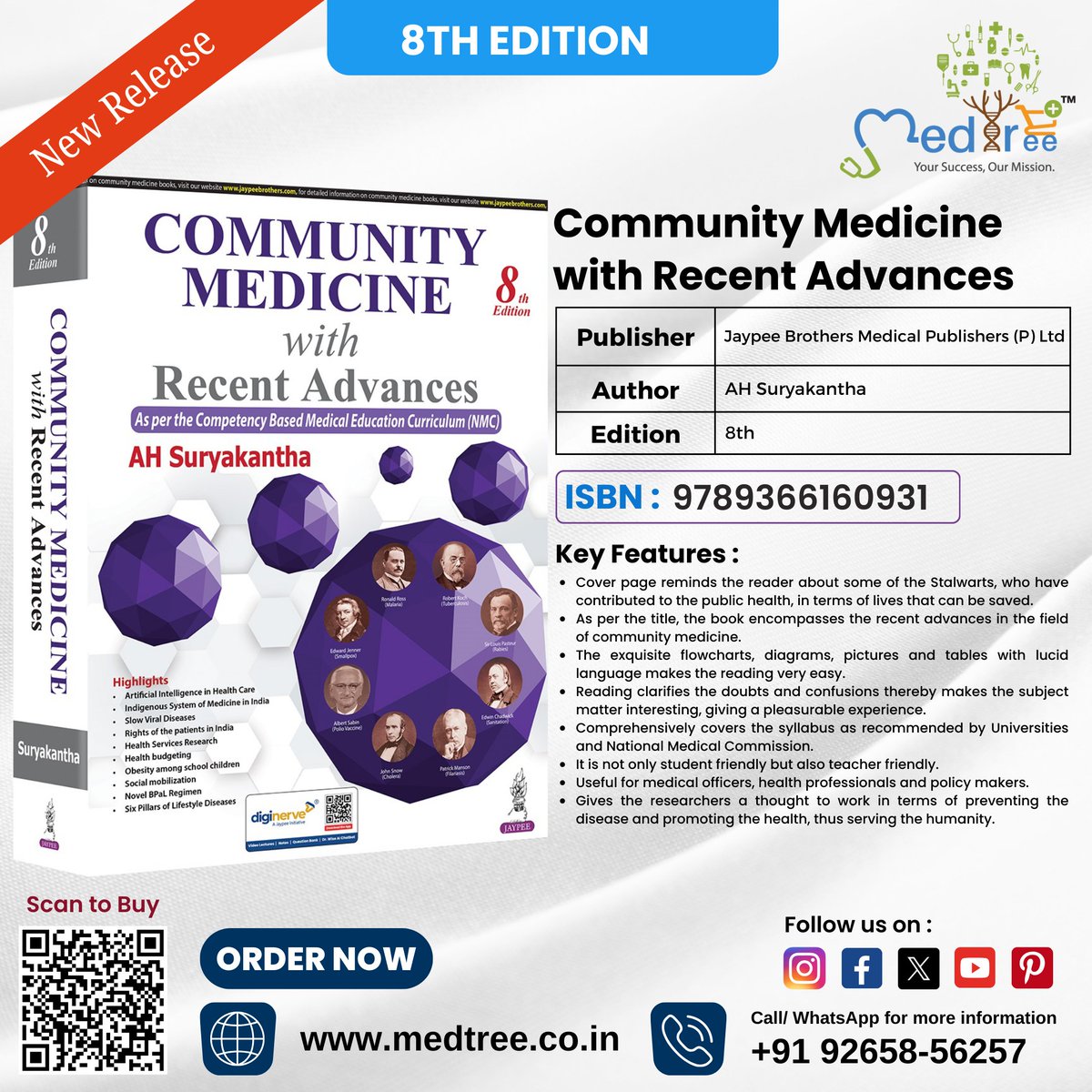 Medtreeindia's tweet photo. ๐ ๐๐๐ฌ๐ญ๐๐ซ ๐๐จ๐ฆ๐ฆ๐ฎ๐ง๐ข๐ญ๐ฒ ๐๐๐๐ข๐๐ข๐ง๐ ๐๐จ๐๐๐ฒ! ๐
Buy ๐๐จ๐ฆ๐ฆ๐ฎ๐ง๐ข๐ญ๐ฒ ๐๐๐๐ข๐๐ข๐ง๐ ๐ฐ๐ข๐ญ๐ก ๐๐๐๐๐ง๐ญ ๐๐๐ฏ๐๐ง๐๐๐ฌ by ๐๐ ๐๐ฎ๐ซ๐ฒ๐๐ค๐๐ง๐ญ๐ก๐ at ๐ฆ๐๐๐ญ๐ซ๐๐.๐๐จ.๐ข๐ง for updated knowledge and practical insights. ๐ฉบโจ
#medtree #bookstore #BUY https://t.co/fYJxOVrMil