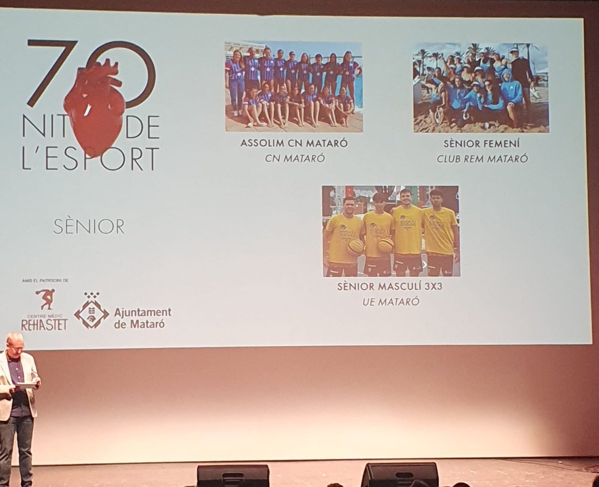 Tercer Premi de grup en categoria sènior de la 70 ena edició de Nit de l'esport.  
Campiones de Catalunya en Llaüt i Batel. Premi lliurat per la regidora  d'Educació i Esports la Sra. Bea Delgado Castro de l'Ajuntament de Mataró.